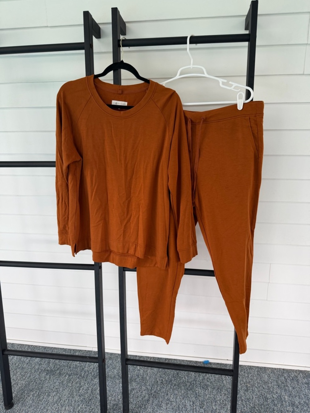 LOFT Women's Rust Long Sleeve Lounge Set